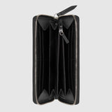 Bee print GG Supreme zip around wallet