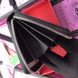 Bee print GG Supreme zip around wallet