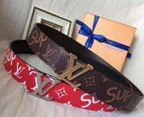 SUPREME X LV INITIALES BELT