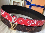 SUPREME X LV INITIALES BELT